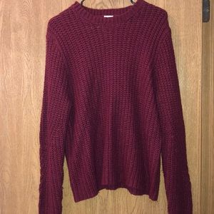 Maroon Knit Sweater